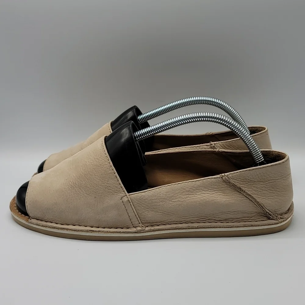 Coach Lydia open toe  leather espadrilles womens size 10B
